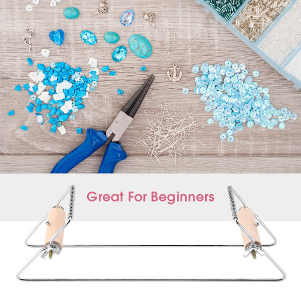 Metal Bead Loom Kit Smyckesvävstol för vävning Halsband Armband DIY-hantverk