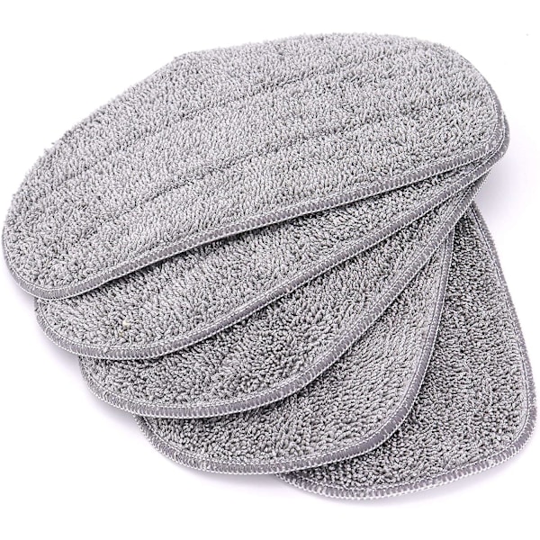 Sett med 5 Mikrofiber Erstatningsputer for Leifheit CleanTenso Dampmopp