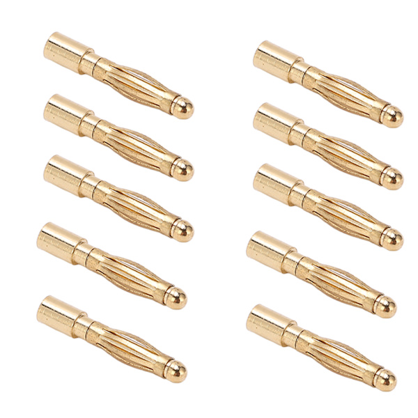2,0 mm Bullet Banana Connectors Rent kobber Nikkelbelagt Bullet Banana Connectors for Line Plug In