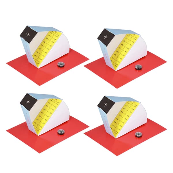 4 Sæt Mini Pin Hole Solartermometer Legetøj DIY Videnskabelige Eksperimentelle Undervisningshjælpemidler til Børn
