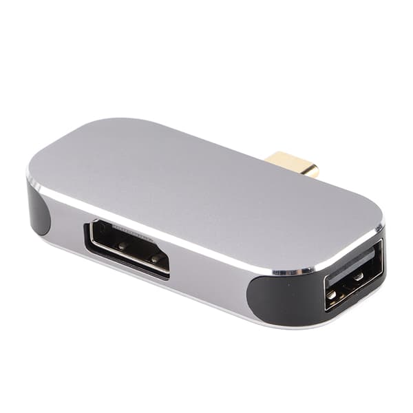 USB C -telakka 3-in-1 Type C uros HD Multimedia Interface USB A Type C naaras -telakointiasema Windowsille ja Androidille