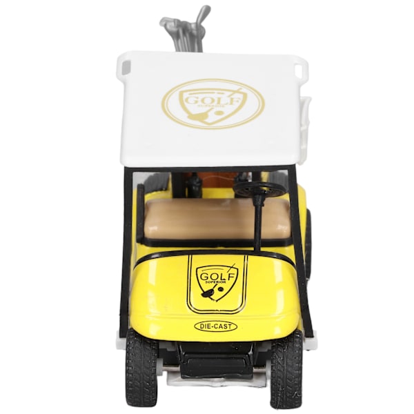 1:36 Legering Action Cart Modell Simulerad Pull Back Bil Leksak Dekoration Semestergåva för BarnGul