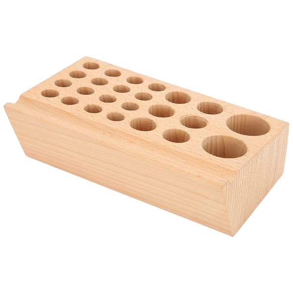24 hål läderverktygshållare bokborrverktyg arrangör DIY-tryckförvaringslåda