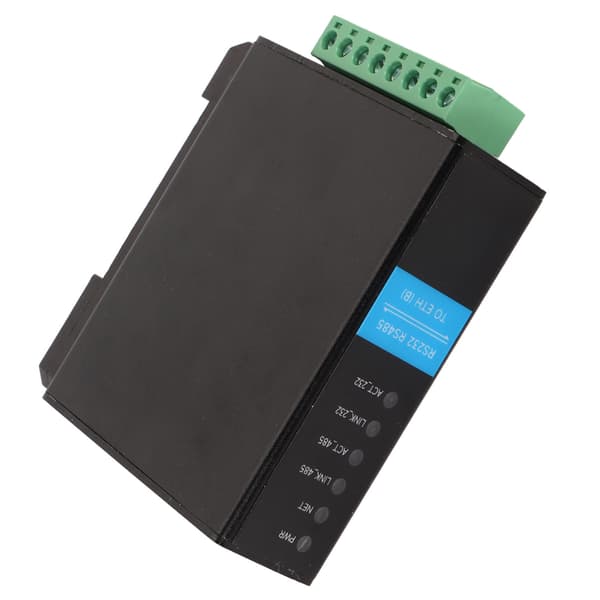 RS485 til RJ45 Ethernet seriell server dobbel kanal skinnemontering 1200 til 115200bps RS232 til RJ45 Ethernet-modul
