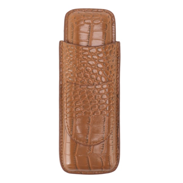 Cigar Case Soft Touch Slitstarkt Bärbart Läder Cigarrhållare för Resor Utomhus