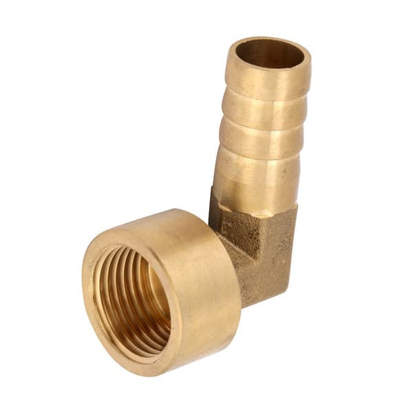 G1/2 Naarasäikeinen Messinki Kyynärpää Letkun Piikki Liitäntäliitin Sovitin (14mm)