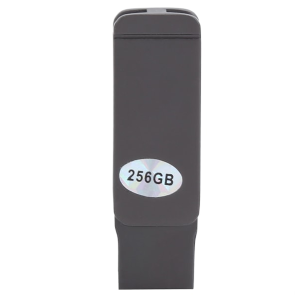 2 i 1 Mini Metal U-disk Mobiltelefon OTG Flash-enhet 256 GB Lagring för Windows/iOS-system