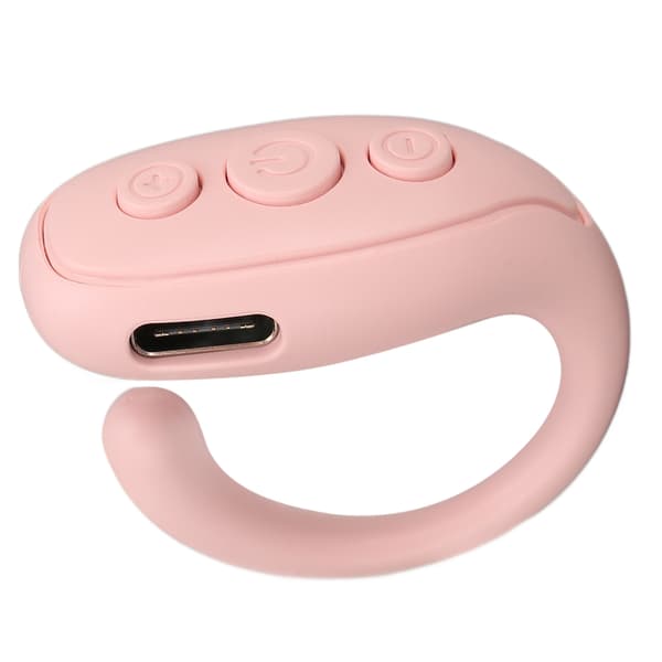 Mobiltelefon Bluetooth Fjärrkontroll ABS Ringform Lång Batteritid Kamera Fjärrkontroll för Surfplatta Rosa