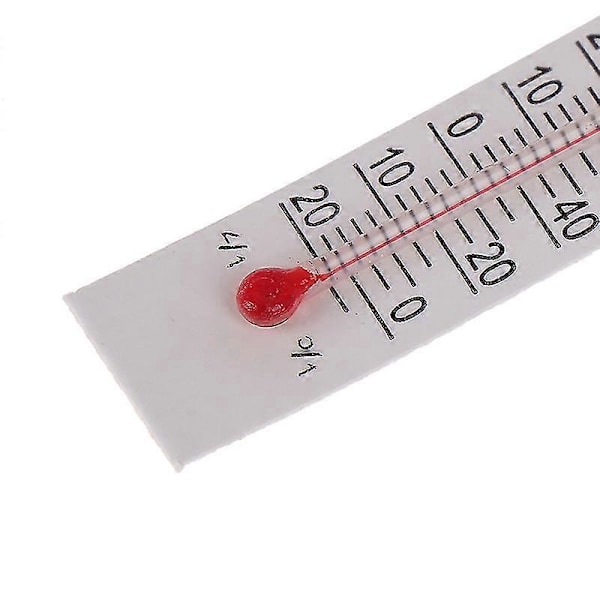 10 st 5cmx1.1cm Miniatyr Papperskartong Termometer Inomhus -20-50 Celsius Zekai