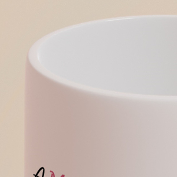 Word Keramisk Krus Minimalistisk Bred Mund Word Kaffe Krus til Spil Tema 8.1x8.1x9.5cm CCP324