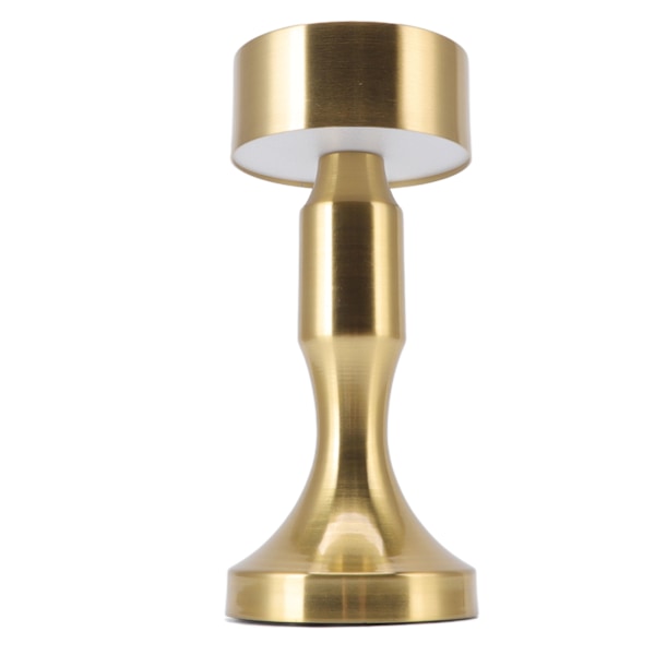 LED-bordslampa, uppladdningsbart batteri, guld, hög ljusstyrka, galvaniseringsprocess, slagtålighet, nattlampa B742