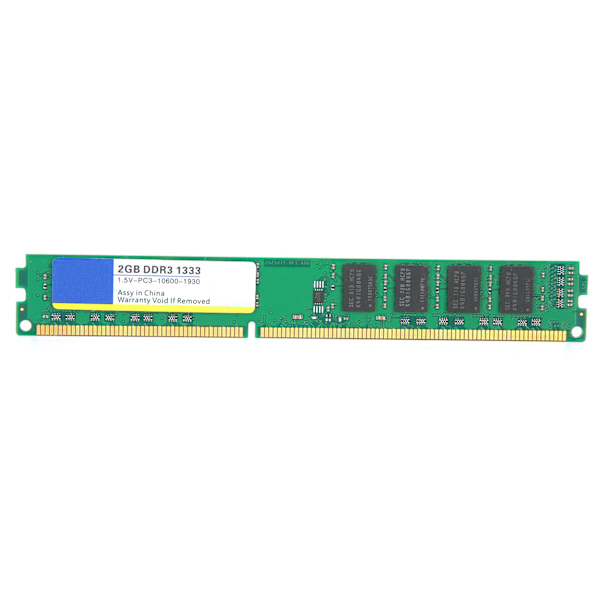 Xiede pöytätietokoneen muistimoduuli DDR3 2GB 1333Mhz PC3‑10600 1.5V täysin yhteensopiva tallennustila