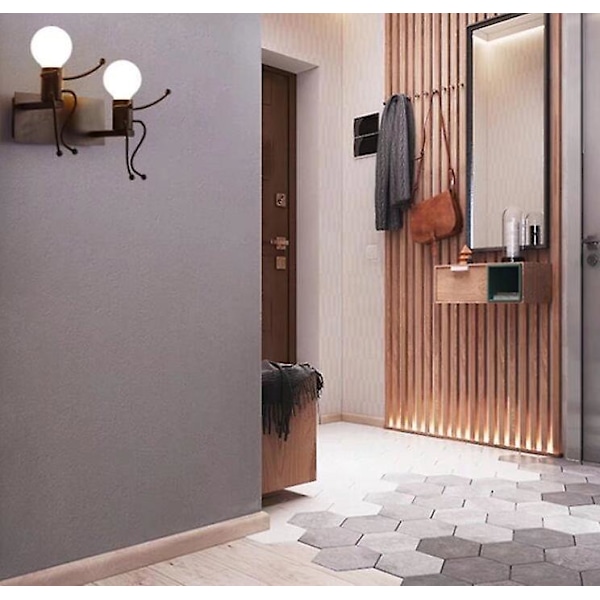Moderne Minimalistisk LED Vægskænke til Børneværelse og Soveværelse