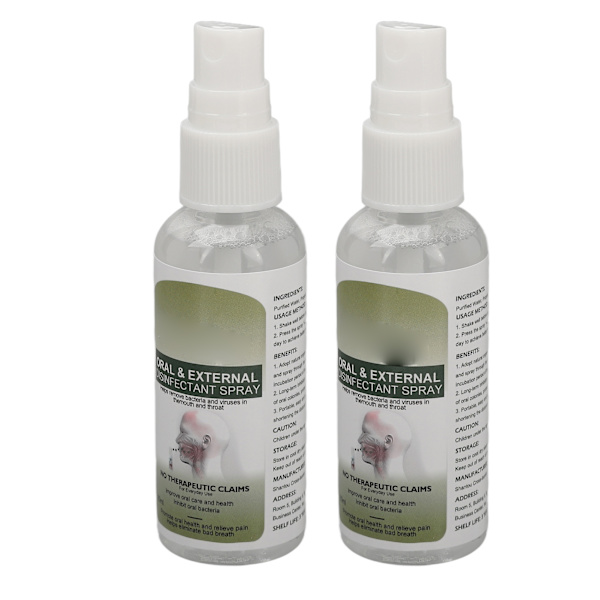 2st oral spray 60ml tandköttsreparation Lindra torr kliande mun Minska dålig andedräkt Munspray