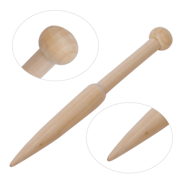 DIY vävverktyg ull kort stav vävd tröja halsduk gobeläng träpinne nål
