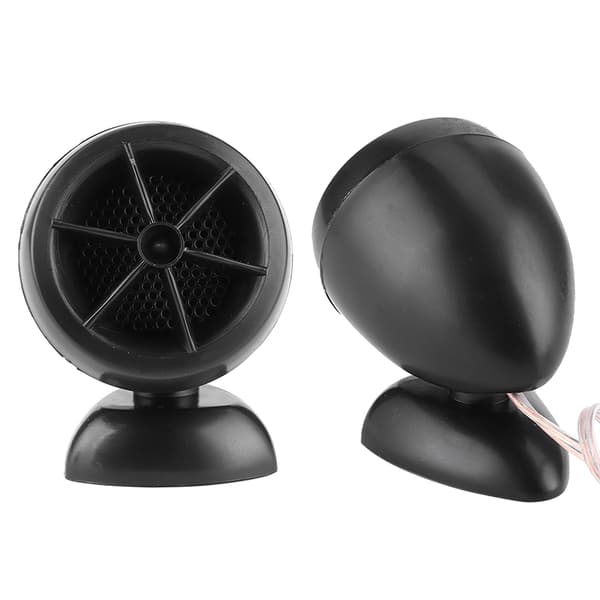 1200W 12V Tweeter Mini Horn Musik Dome Højttaler til Bil Audio System Sort