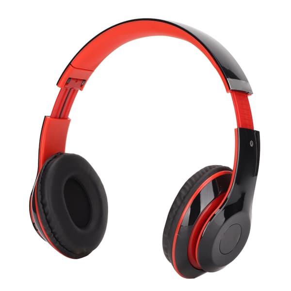 S6 HIFI Stereo Headset Bluetooth Headset Foldable Music Headset med mikrofon til mobiltelefon tablet rød