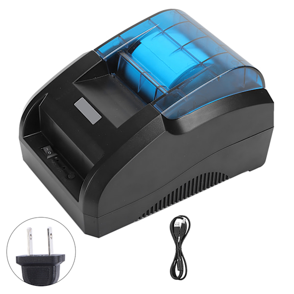 Termisk kvittoskrivare för Bluetooth Micro USB 203DPI Stöd Mobiltelefon Dator 110‑240V