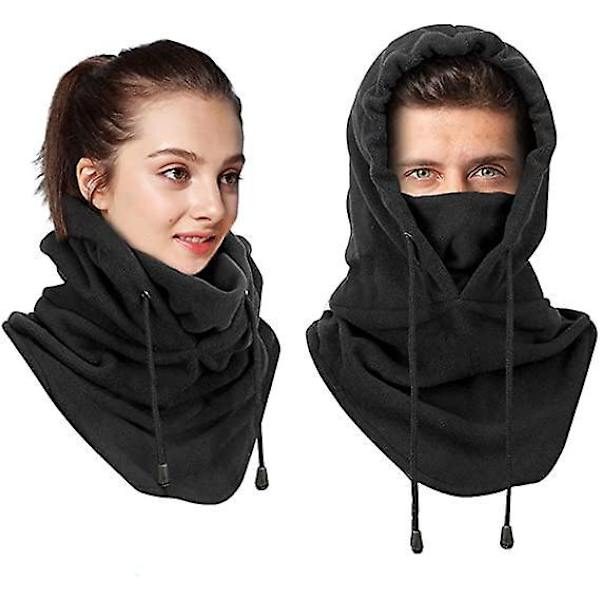 Talvinen tuulenpitävä fleece-balaclava-hattu moottoripyöräilyyn, hiihtoon, juoksuun ja pyöräilyyn