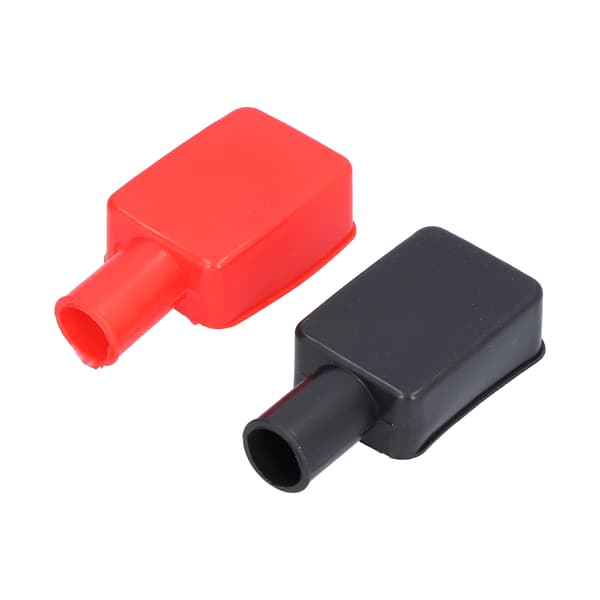 2 stk. batteripoldeksler Gummi Positive Negative Stolpe Stud Isolerende Beskyttelseshette Universal