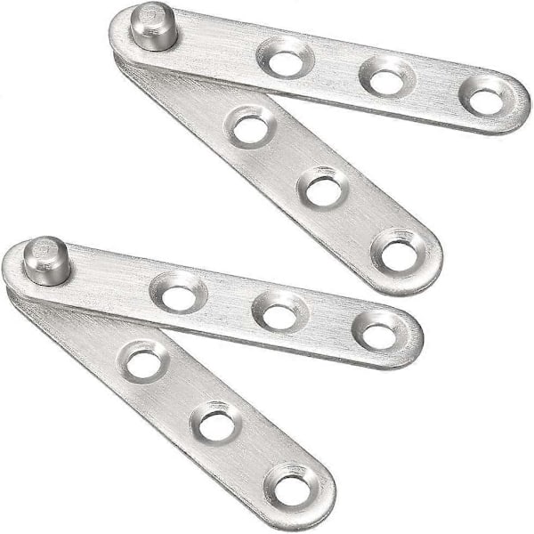 2 sæt rustfrit stål 360 graders roterende dørhængsel 60 mm x 11 mm