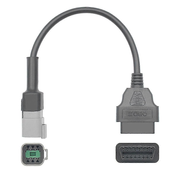 6PIN til 16PIN Diagnostisk OBD2 Kabel Adapter, OBDII Scanner Erstatning kompatibel med CAN AM ATV UTV Motorcykel Cykel Værktøj