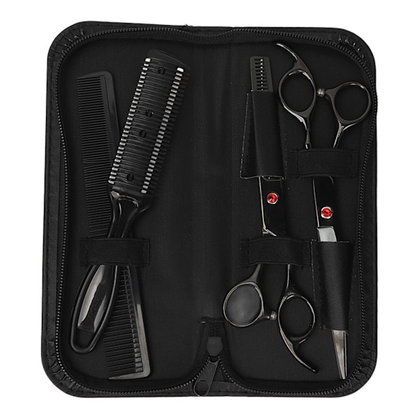 Hair Cutting Scissors Set with Straight Shear and Thinning Shear for Home Salon Barber