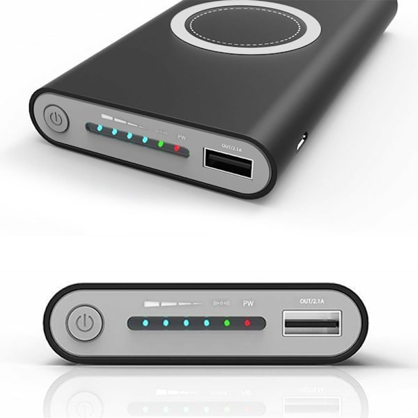 DIY Power Bank Case Type C Langaton lataus DIY Mobile Power Box Kit 10000mah litiumioniakulle harmaa
