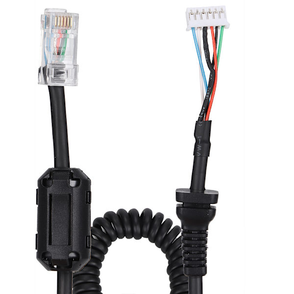 Uppdaterad version för YAESU 6-stifts handmikrofonkabel med magnetringstillbehör