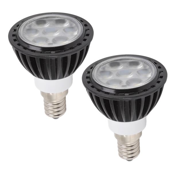 2 st LED-lampor 7W 6000K energibesparande glödlampa för hallar barer kontor hem 110‑240V vitt ljus