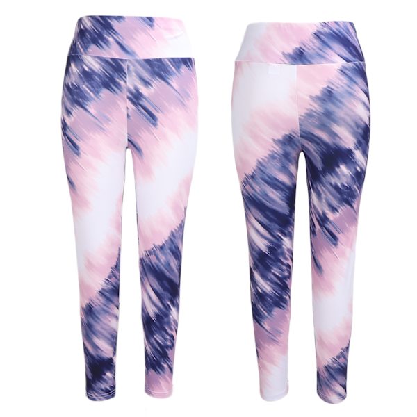 Stretch Yoga byxor kvinnor fritid tvättbar mjuk fitness höftlyft kropp forma träning leggings tightsL