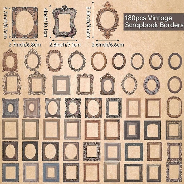 Leikekirjan ikkunan kehys vintage-kehys leikekirjan koristepaperi