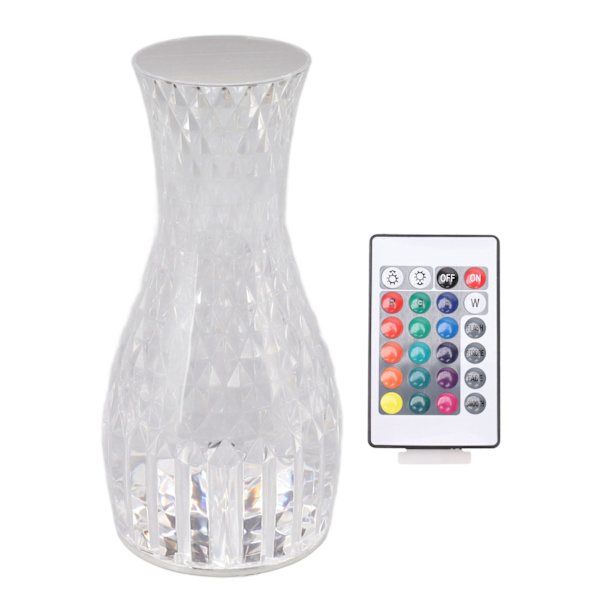 Krystal Diamantlampe Kronblad Rose Lys og Skygge Diamant Touch Lamper RGB16 Farve Til Soveværelse Stue