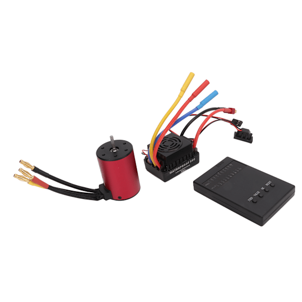 S3650 2300KV Vattentät Borstlös Motor 60A RC Borstlös ESC Programmeringskort Kit för 1/10 Fjärrkontrollbil