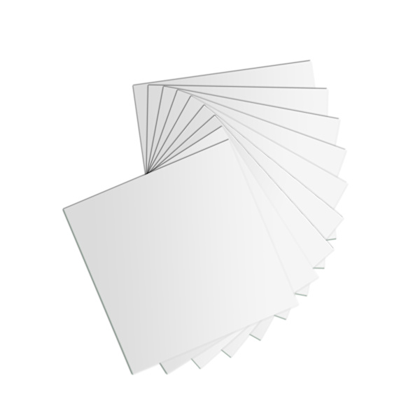 25 stk DIY firkantede speil veggklistremerker 15 cm selvklebende fliser 3D speildekor for DIY Acryli