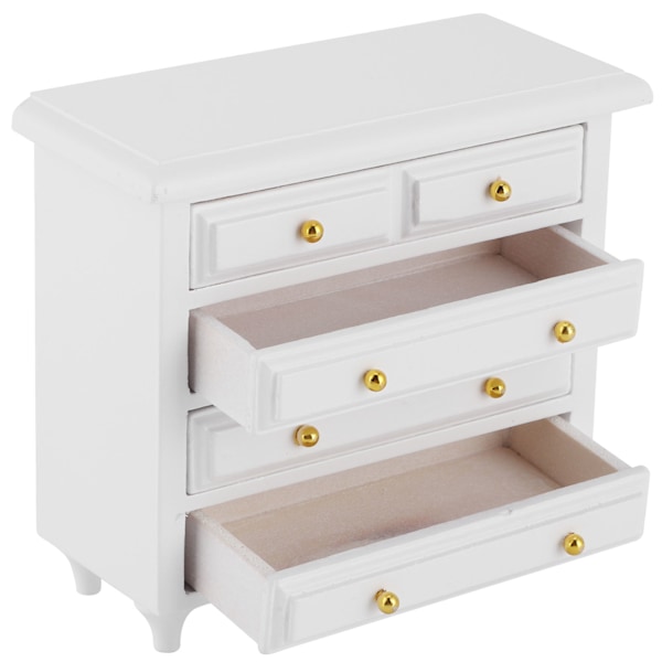 1/12 Dukkehus Mini Skuffe Skab Miniature Soveværelse Stue Møbler Dekor
