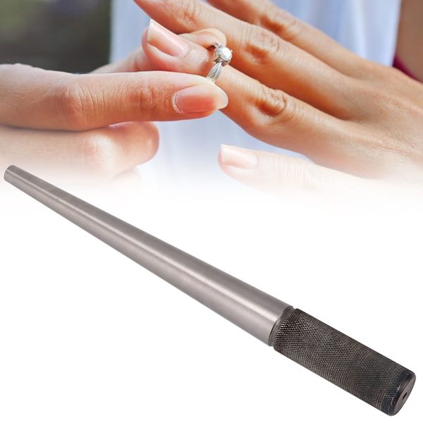 Musta Kahva Sormus Enlarger Stick Kara Metal Koru Sormuksen käsittely Korjaustyökalu Tarvike
