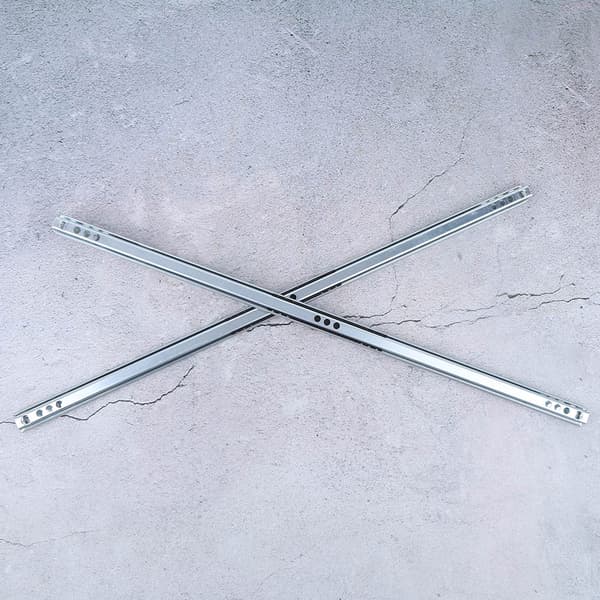 2 stk./sæt 450x17 mm skuffe stål kugle glide skinne hardware tilbehør til skabsskabe