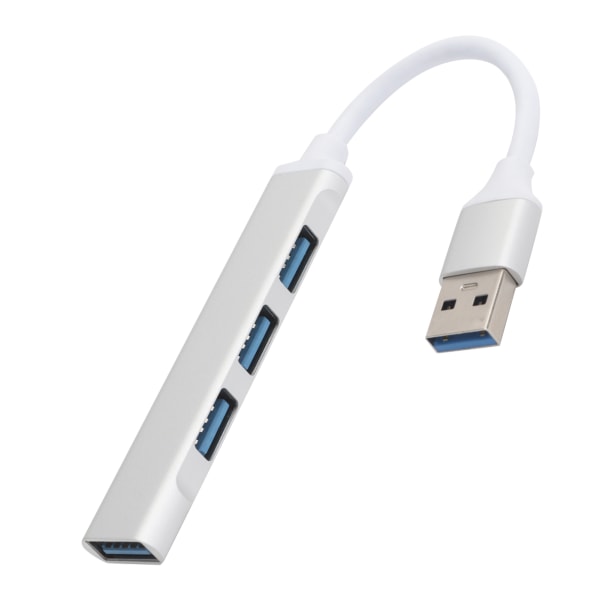 USB3.0 Hub 4-portars aluminiumlegering Adapter Converter UltraHigh Speed ​​Splitter Tillbehör