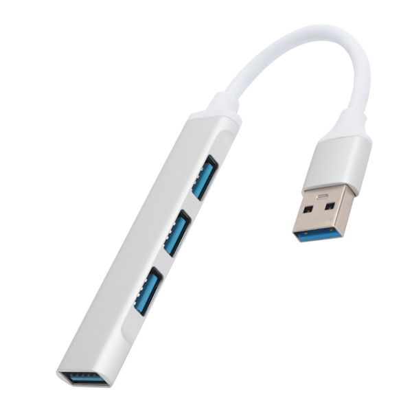 USB3.0-keskittimen 4-porttinen alumiiniseossovitinmuunnin UltraHigh Speed ​​Splitter -tarvikkeet