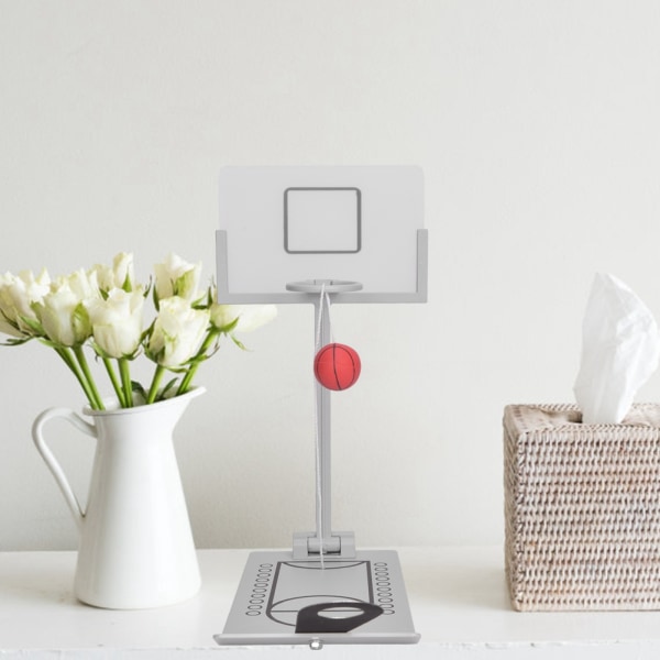 Aluminiumslegering Mini Desktop Folding Basketball Machine Innovativ Micro Pressure Reduction Shot Counter Game