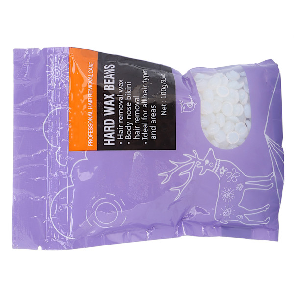 100g Hard Wax Bean läpinäkyvä karvanpoisto vahapapu vartalokarvojen poisto vahapavut