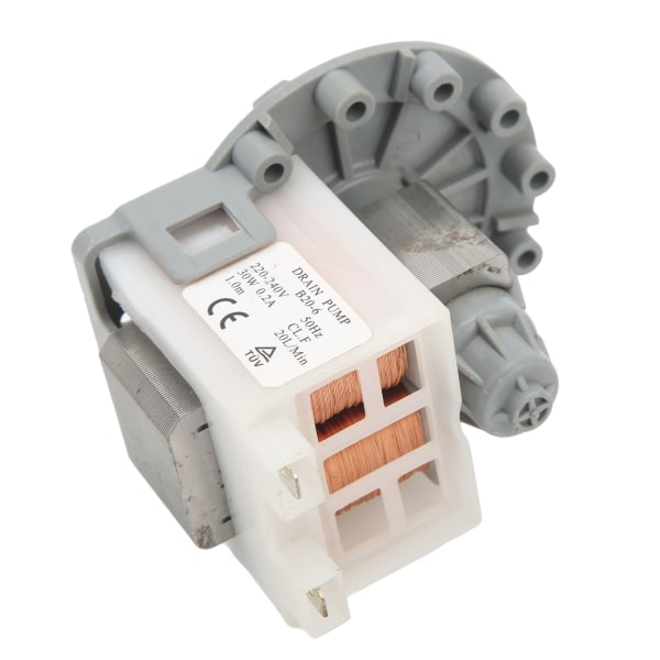 Vaskemaskine afløbspumpe 30W 20L pr. minut Høj effektivitet Vaskemaskine afløbspumpe AC220‑240V