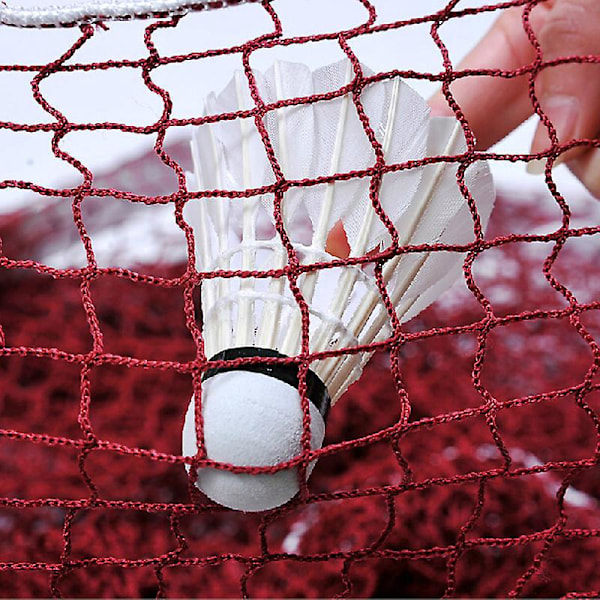 Sammenklappelig Badmintonnet - Bærbar og Justerbar Tennisnet - 610 x 76 cm - Professionel Træning - Firkantet Net - Ideel til Havesport