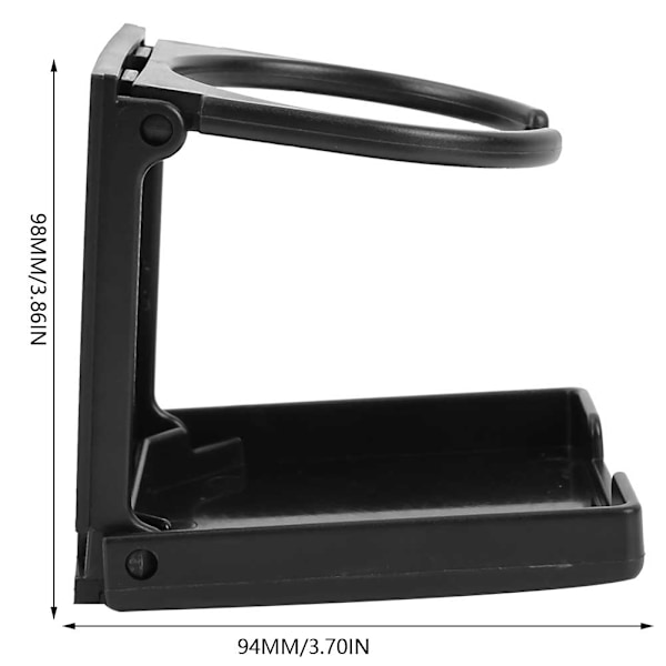 Plast Sort Bordfodbold Bord Bil Ekstern Coke Drikkevare Cup Rack Holder Stand
