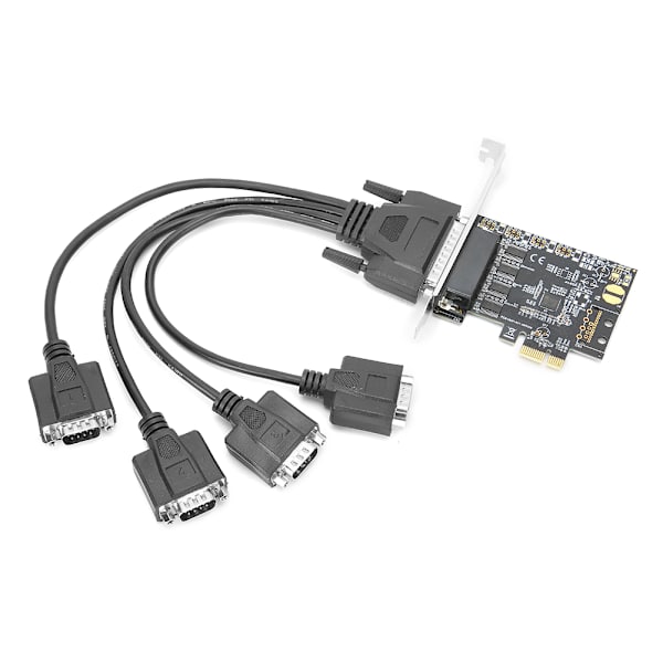 Udvidelseskort PCI E TIL AX99100 4-ports computertilbehør 115200bps til SPP/Byte/ECP-tilstand