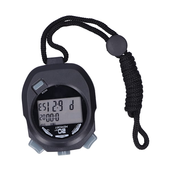 Sports elektronisk stoppeklokke 1/100 sekund høy nøyaktighet digital kronograf timer 12/24 timer system