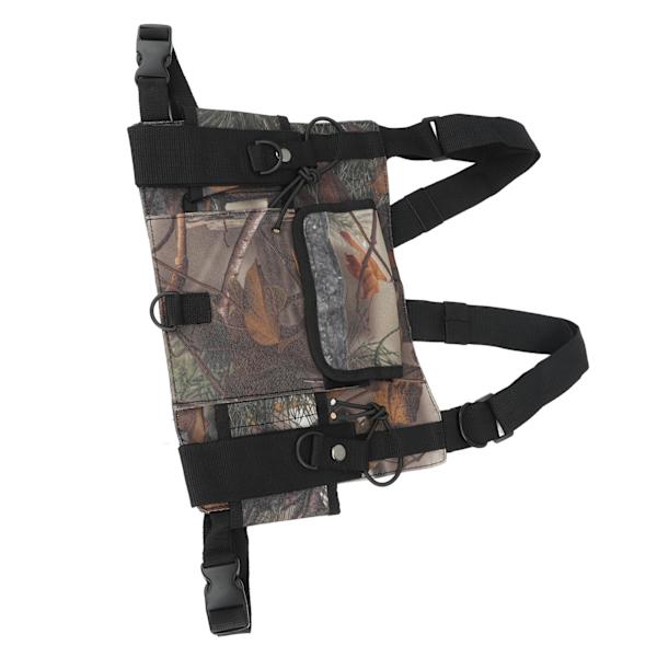 Radio Brystsele Bryst Front Pack Håndfri Radio Front Pack Pung Hiphop Bag For Walkie Talkie Camouflage