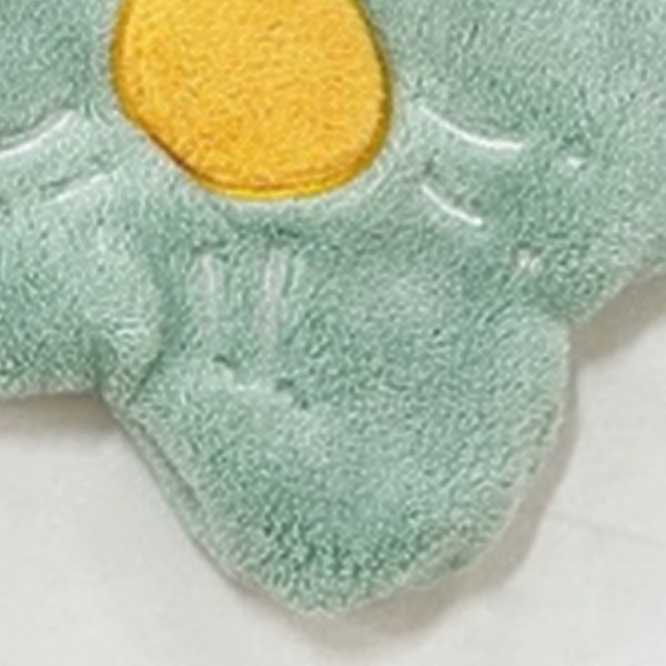 Kaksinkertainen koralli fleece -kukka muotoinen pyyhe, vahva imukyky, pehmeä ripustettava käsipyyhe, vaaleanvihreä