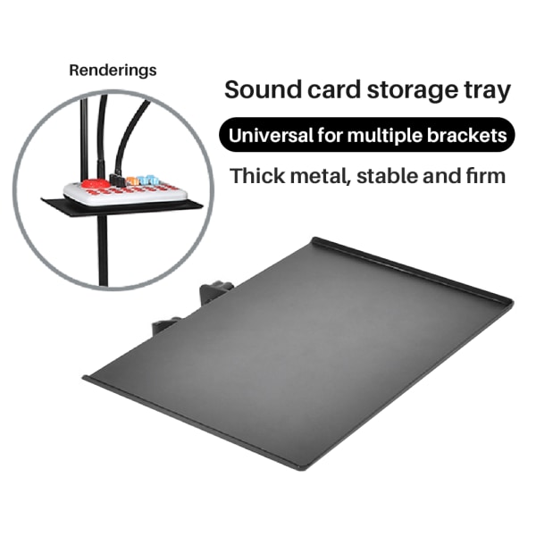 Lydkortbrett Direktesending Mikrofonstativ Holder for telefonklips Mikrofonstativ Mikrofonholderbrett